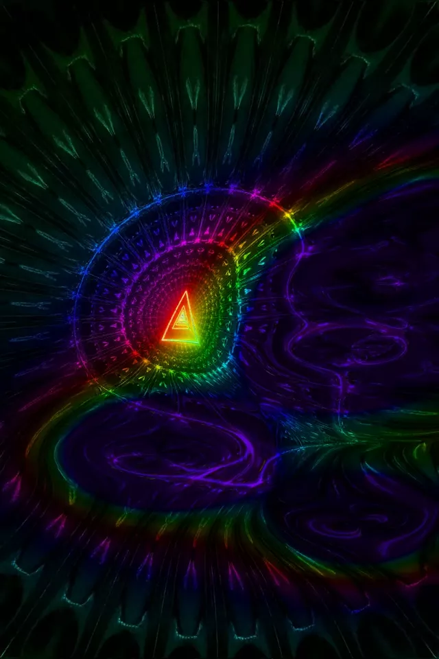 2:3 Portrait 60fps Screensaver Neon Tunnel Glitch Mandala Pulse Veejay Animation