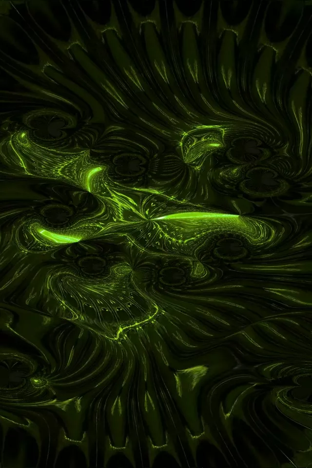 2:3 Portrait 60fps Screensaver Neon Tunnel Pulsating Green Spiral Motion Background