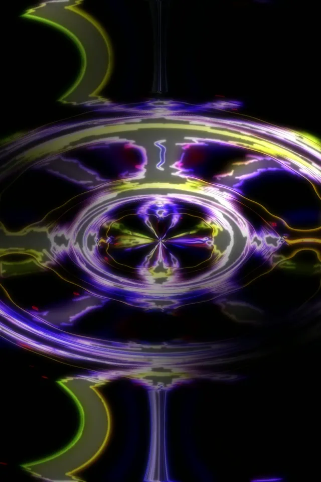2:3 Portrait 60fps Screensaver Neon Tunnel Radiant Kaleidoscope Veejay Animation