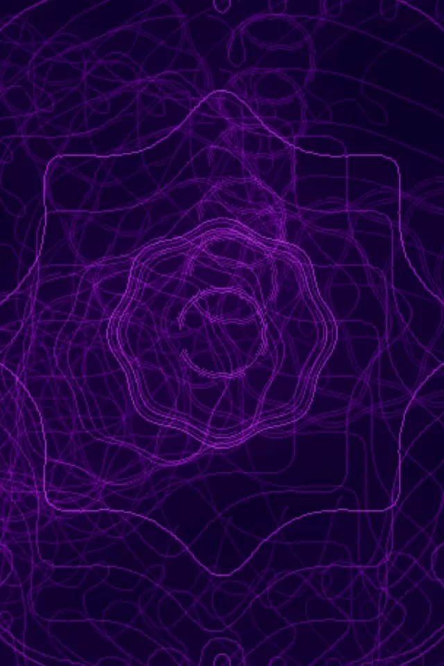 2:3 Portrait 60fps Screensaver - Purple Neon Tunnel Abstract Webbed Pattern Live Wallpaper