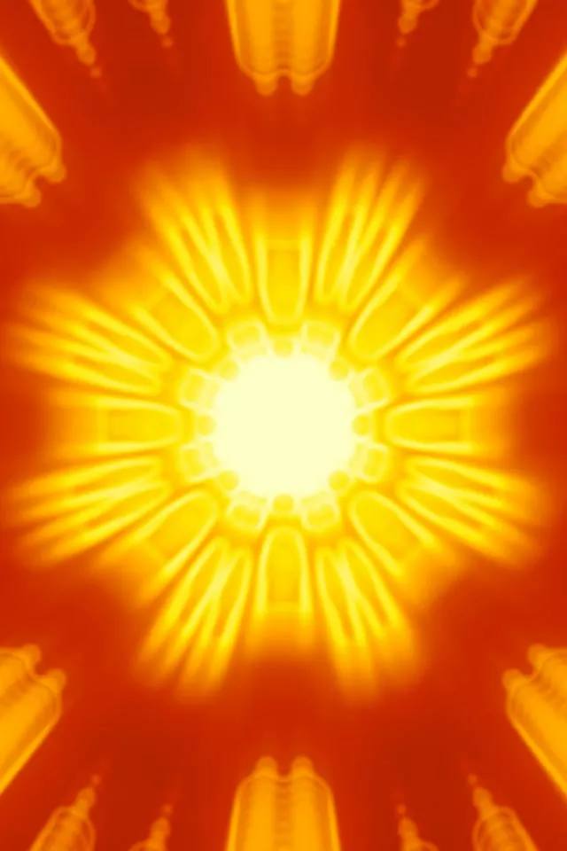 2:3 Portrait Neon Tunnel Radiating Starburst 60fps Screensaver VJ Loop