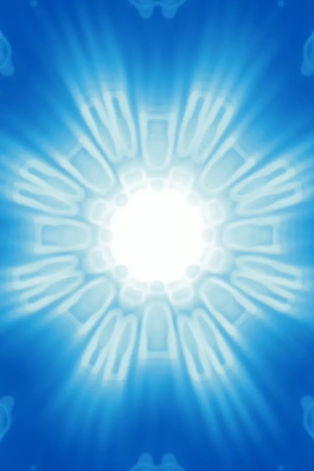 2:3 Standard 60fps Screensaver Neon Tunnel Bright Mandala Hand Veejay Animation