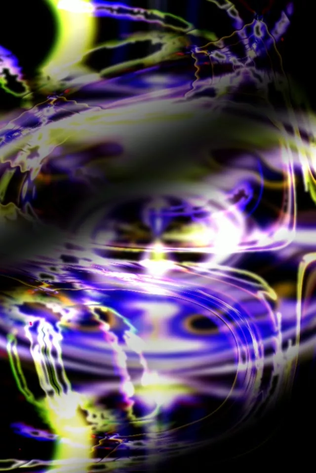 2:3 Vertical 60fps Neon Tunnel Screensaver Pulsing Neon Energy Waves Motion Background