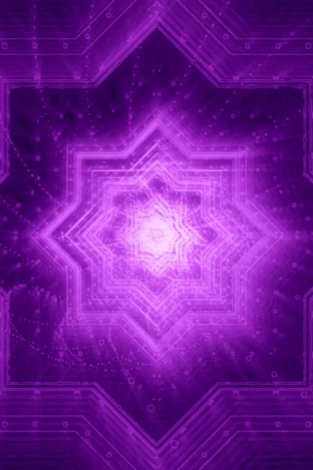 2:3 Vertical 60fps Screensaver Neon Tunnel Glowing Diamond Fractal Infinity Loop Video