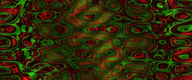 2.39:1 Anamorphic 60fps Screensaver Neon Tunnel Pulsing Geometric Vortex Loop