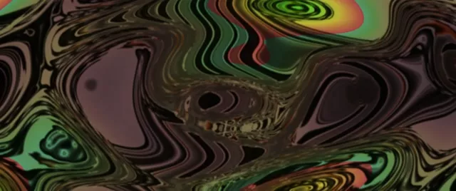 2.39:1 Cinema 60fps Screensaver Neon Tunnel Flowing Chromatic Distortion Veejay Loop