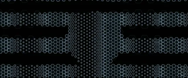 2.39:1 Cinemascope 60FPS Blue Hexagon Vortex Screensaver | VJ Loop