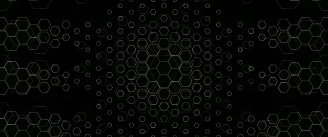 2.39:1 Cinemascope | 60fps Hexagon Screensaver Background for Edits Neon