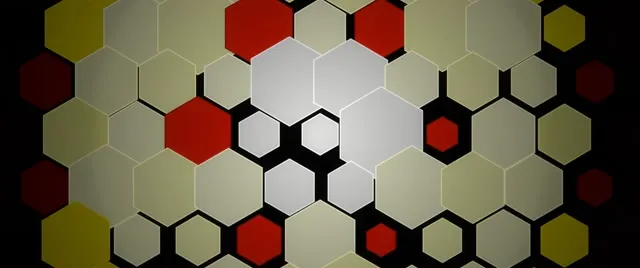 2.39:1 Cinemascope | 60fps Hexagon Screensaver VJ