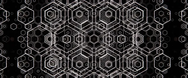 2.39:1 Cinemascope 60fps Hexagon Spiral VJ Neon Screensaver Dark