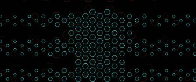 2.39:1 Cinemascope 60FPS Hexagon Vortex Screensaver | Live Wallpaper Motion