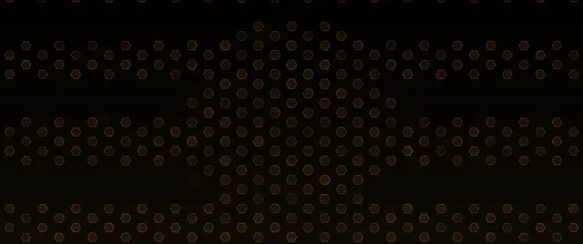 2.39:1 Cinemascope 60FPS Hexagon Vortex Screensaver | VJ Loop Motion Gold