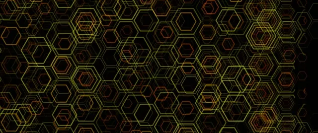 2.39:1 Cinemascope 60FPS Hexagon Vortex VJ Loop Screensaver - Abstract
