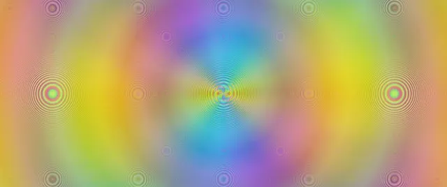 2.39:1 Cinemascope 60FPS Kaleidoscope Animation - Neon Concentric Circles Screensaver