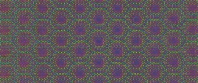 2.39:1 Cinemascope 60fps Kaleidoscope Hexagon Screensaver - VJ Animation Neon