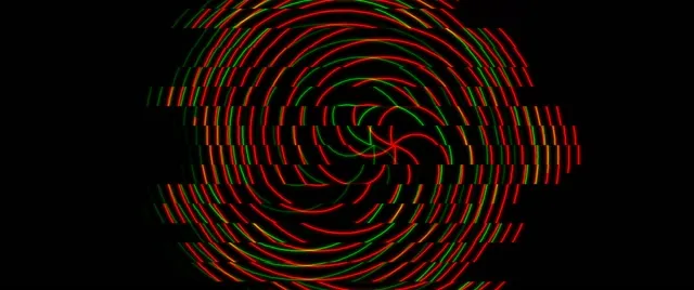 2.39:1 Cinemascope 60fps Neon Red Spiral Screensaver Background for Edits