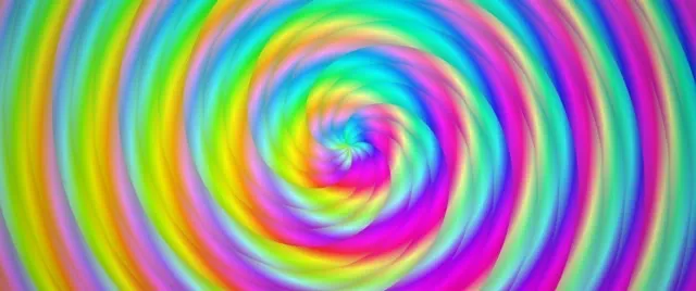 2.39:1 Cinemascope 60FPS Neon Spiral Vortex Screensaver | VJ Animation