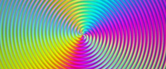 2.39:1 Cinemascope | 60fps Rainbow Vortex Screensaver | VJ Animation Spiral Neon