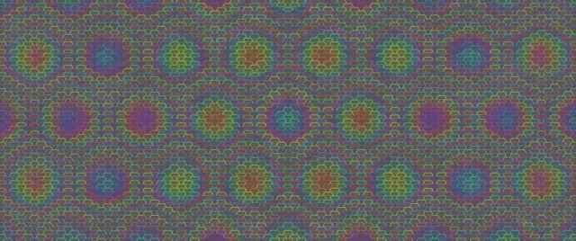 2.39:1 Cinemascope | 60fps Screensaver: Morphing Purple Emerald Kaleidoscope VJ Loop