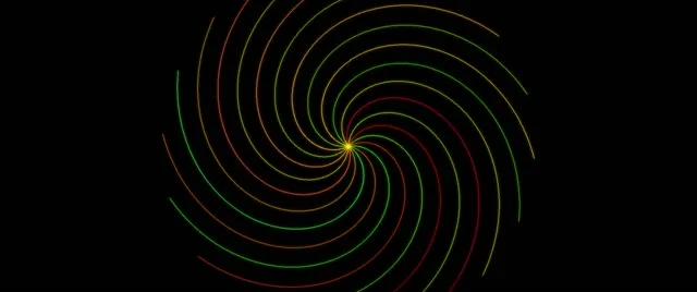 2.39:1 Cinemascope | 60fps Screensaver Neon Spiral VJ Animation Vortex Loop