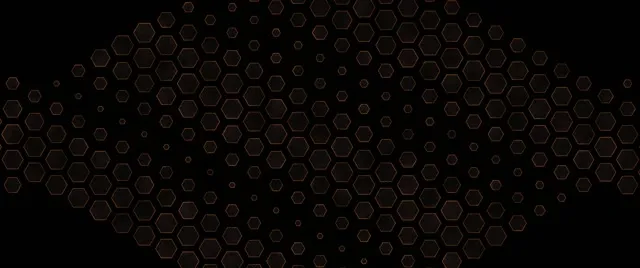 2.39:1 Cinemascope 60fps Screensaver Neon Tunnel Hexagons VJ Loop Orange