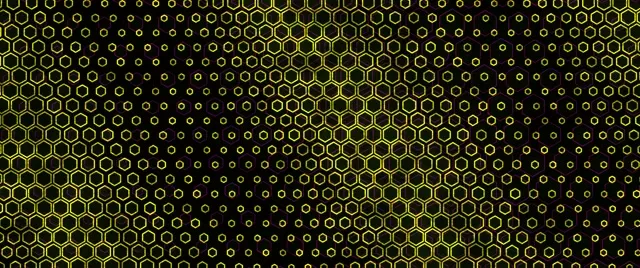 2.39:1 Cinemascope 60fps Screensaver Neon Tunnel Live Wallpaper Yellow Hex