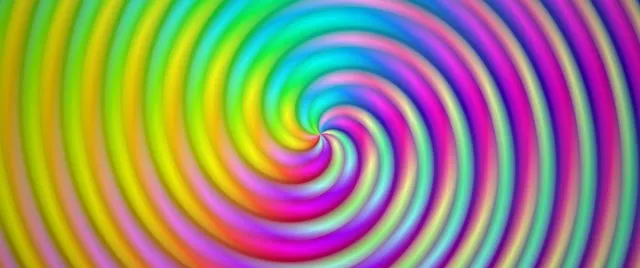 2.39:1 Cinemascope 60fps Screensaver Neon Tunnel Rainbow Vortex Live Wallpaper