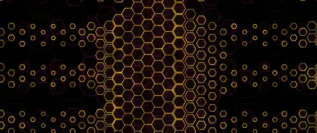 2.39:1 Cinemascope 60fps Screensaver Neon Tunnel VJ Animation Hex Flow