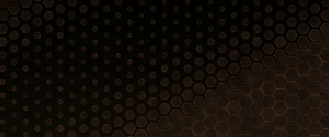 2.39:1 Cinemascope 60fps Screensaver Neon Tunnel VJ Loop Brown Hexagons