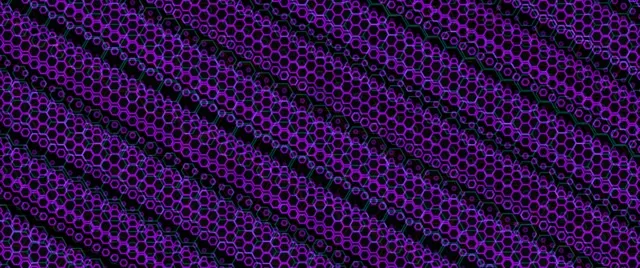 2.39:1 Cinemascope 60fps Screensaver Neon Tunnel VJ Loop Purple Geometric