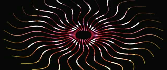 2.39:1 Cinemascope 60fps Screensaver Neon Tunnel VJ Loop Red Neon