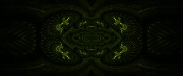 2.39:1 cinemascope neon tunnel 60fps screensaver green hypnotic live wallpaper