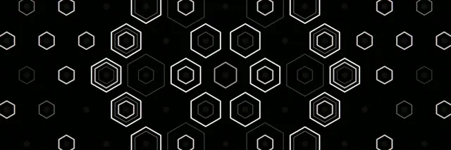 3:1 Triple Wide | 60fps Geometric Hexagon Motion Loop VJ Screensaver