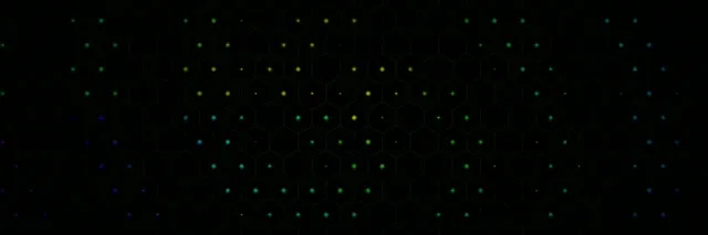 3:1 Triple Wide | 60fps Hexagon Abstract Network 60fps Motion Background VJ