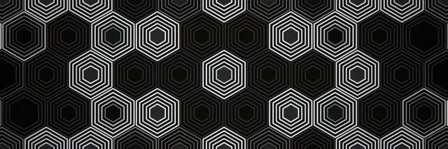 3:1 Triple Wide | 60fps Hexagon Motion Screensaver VJ Visual Loop