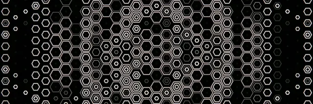 3:1 Triple Wide | 60fps Hexagonal Honeycomb 60fps Screensaver Motion VJ Loop