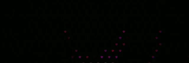 3:1 Triple Wide | 60fps Pink Hearts Screensaver Motion Loop VJ