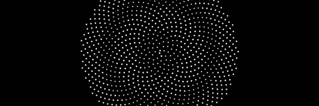 3:1 Triple Wide | 60fps Screensaver - Particle Sphere VJ Loop