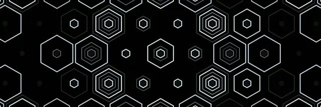 3:1 Triple Wide | Animated Hexagon 60fps VJ Screensaver