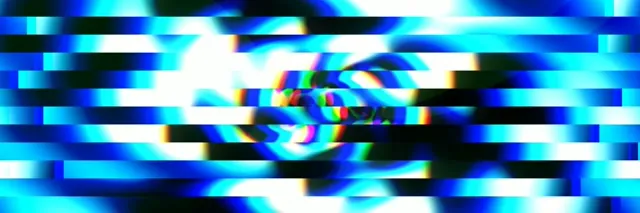 3:1 Triple Wide | Digital Glitch Neon 60fps VJ Loop Screensaver