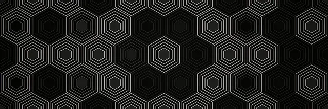 3:1 Triple Wide | Geometric Hexagon 60fps Screensaver VJ Loop Background