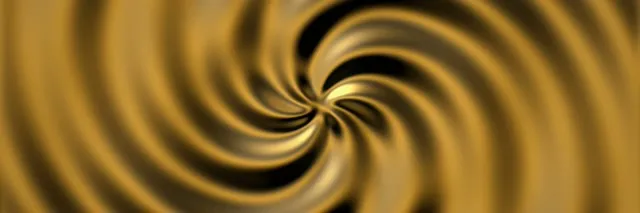 3:1 Triple Wide Golden Spiral 60fps Motion Background VJ Loop Screensaver
