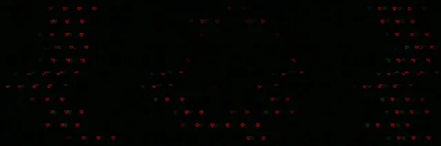 3:1 Triple Wide | Hearts Cascade 60fps Motion Screensaver VJ Loop