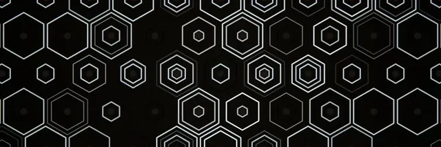 3:1 Triple Wide | Hexagon Graphics 60fps Screensaver Motion VJ Loop