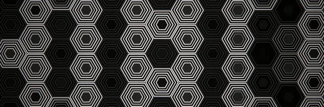 3:1 Triple Wide | Hexagon Pattern 60fps Motion Screensaver VJ Loop