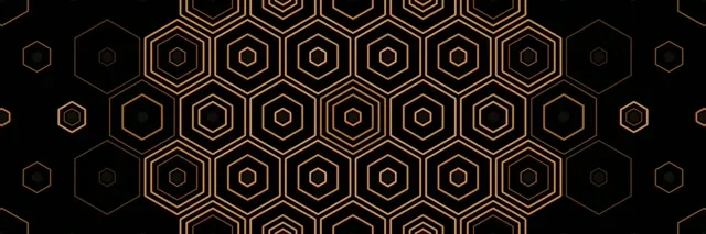 3:1 Triple Wide | Hexagons Pattern 60fps Screensaver VJ Loop