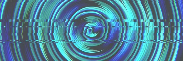 3:1 Triple Wide | Neon Glitch Spiral 60fps Motion Background Screensaver