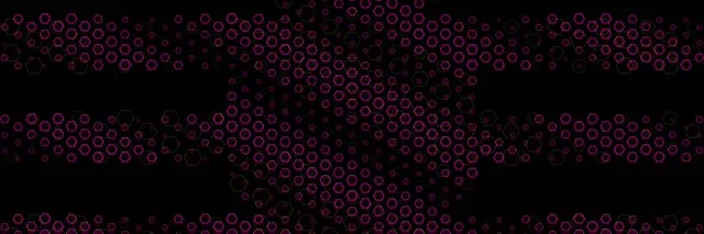 3:1 Triple Wide | Neon Hexagon Particles Flow 60fps Screensaver VJ Loop