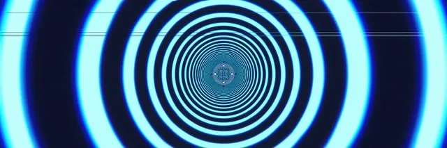 3:1 Triple Wide | Tunnel Loop Glitch 60fps Screensaver Live Wallpaper