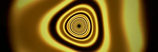 3:1 Triple Wide | Yellow Vortex Tunnel 60fps Screensaver Motion Background